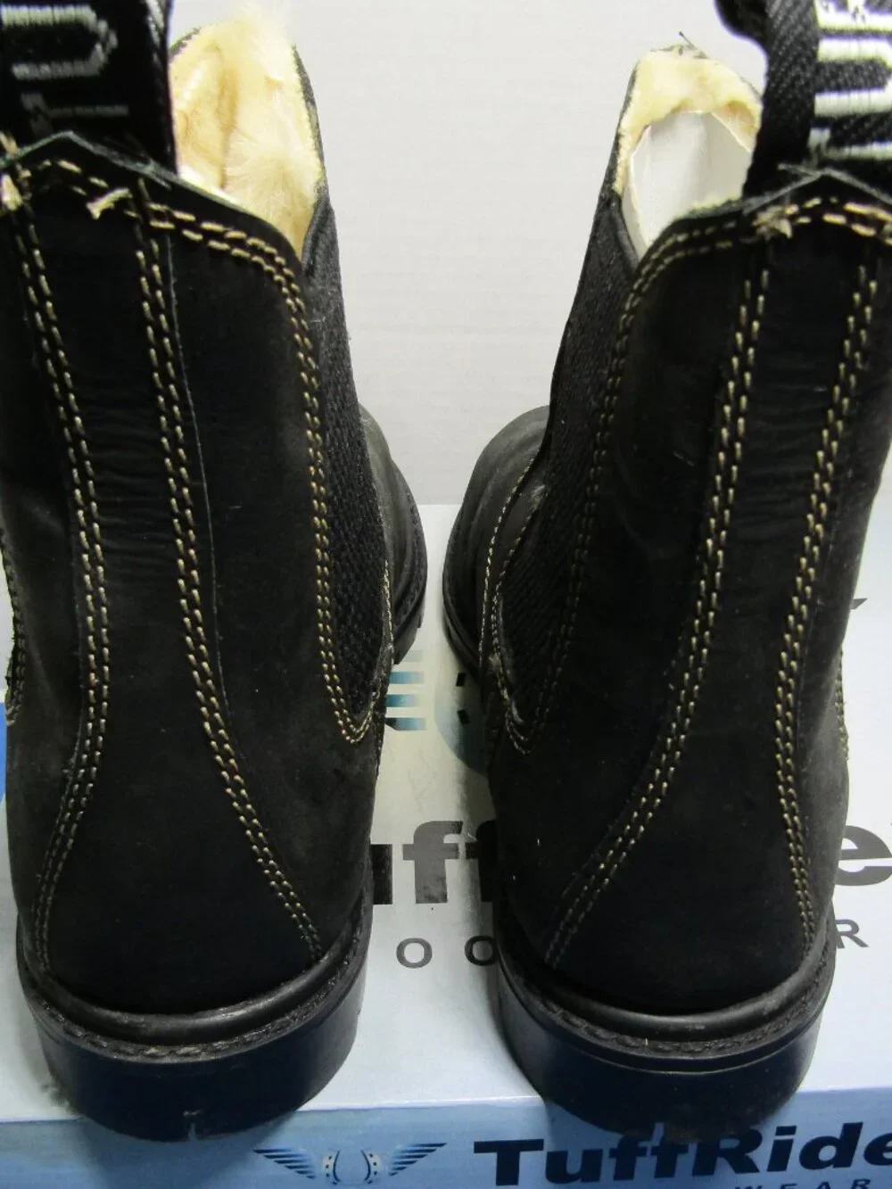 TuffRider Ladies Outback Black Fleece Lined Paddock Boots Size 6 #3059-1186 NEW
